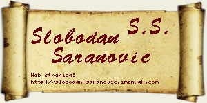 Slobodan Šaranović vizit kartica